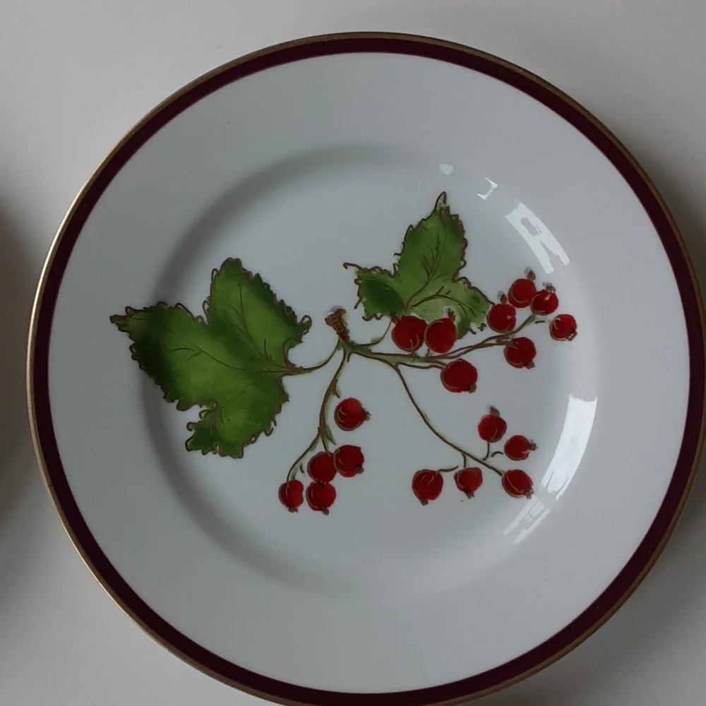 Crate & Barrel Berries Salad Plates 8